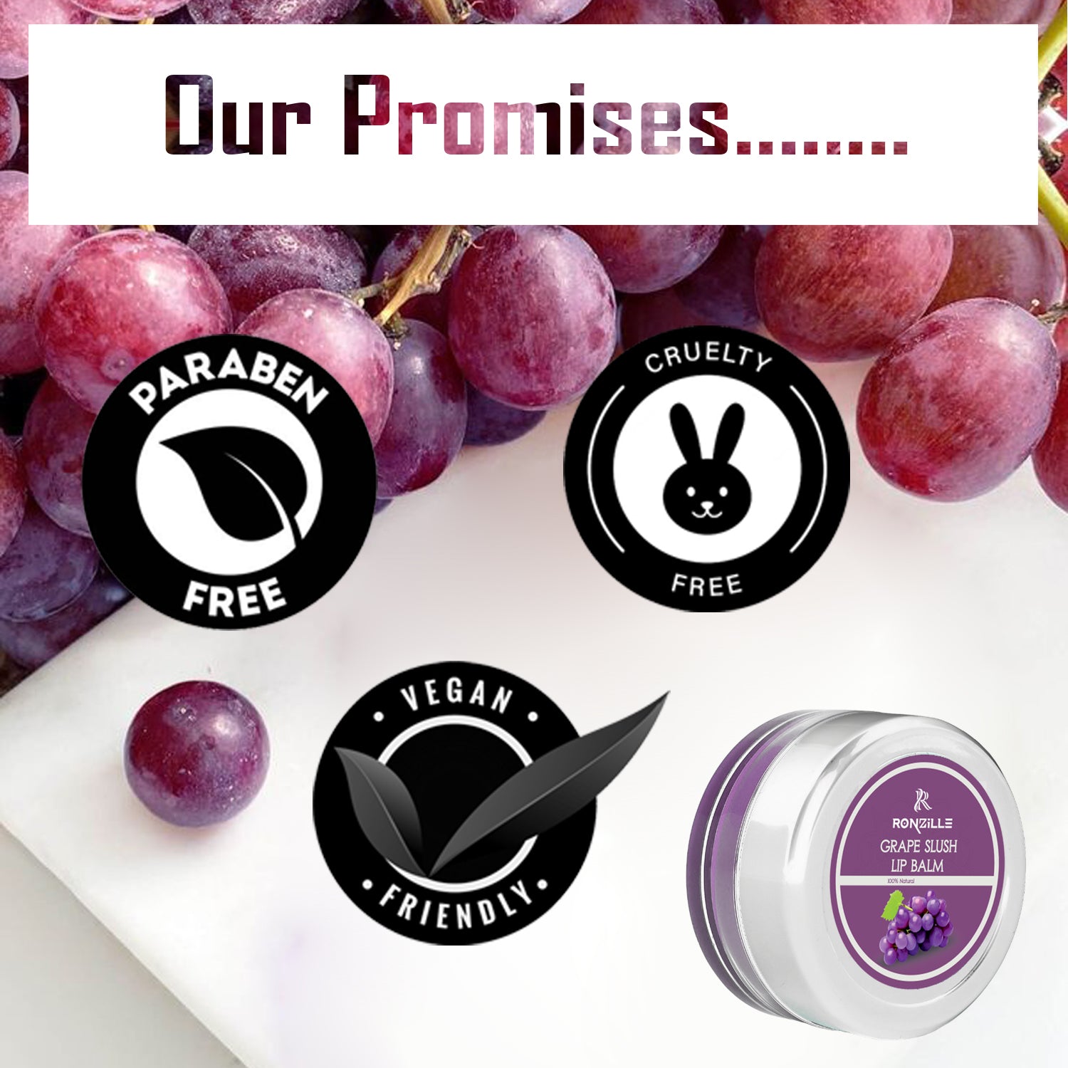 Ronzille Lip Balm Grape Slush 8 gm