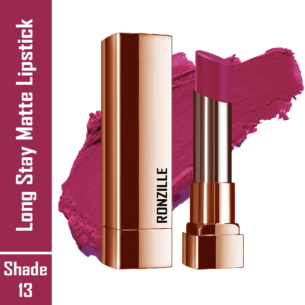 RONZILLE RC Natural Colored Long Stay Matte Lipstick -13 (Shade-13, 4.5 g)