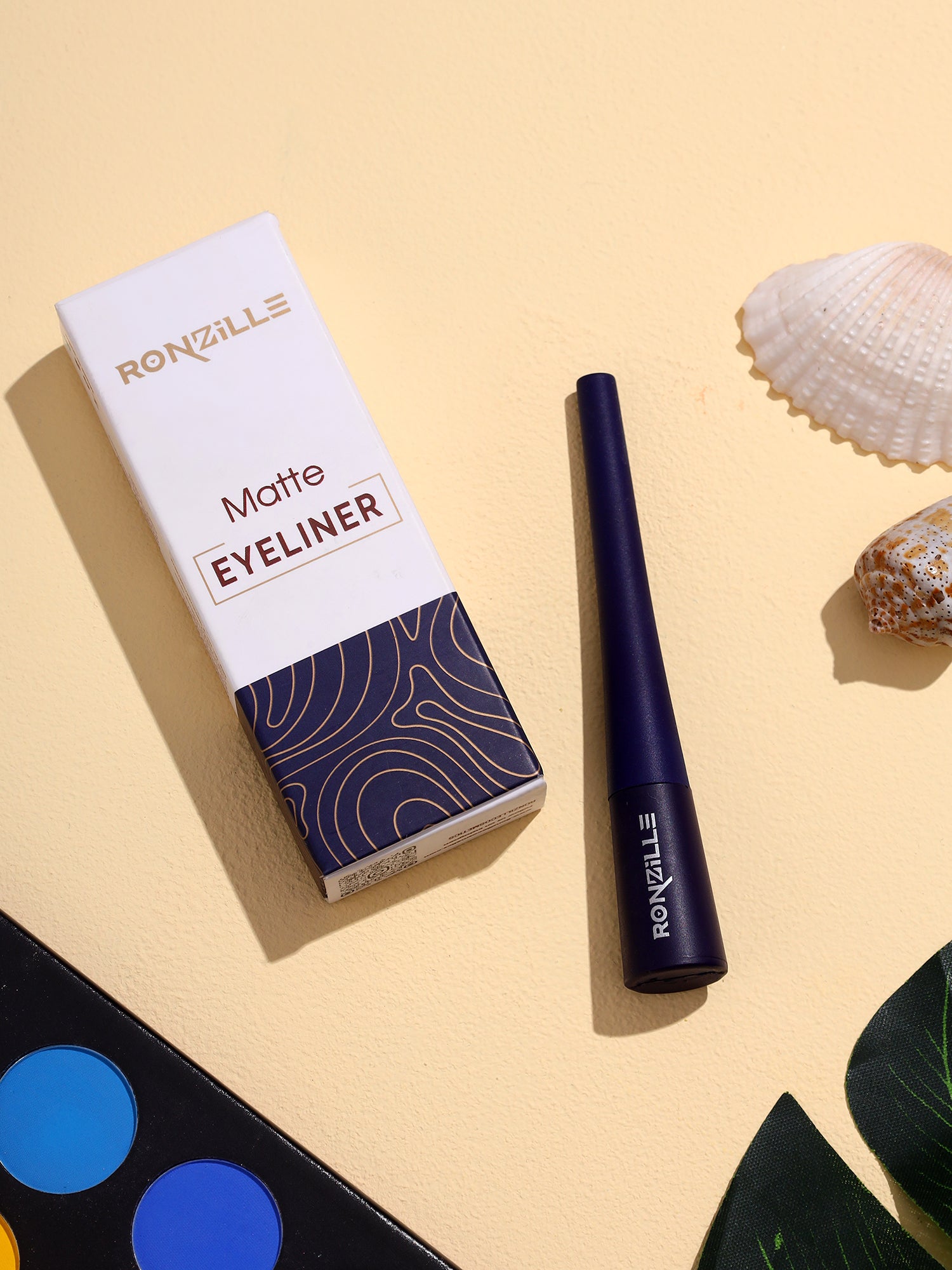 Ronzille Smudgeproof & Waterproof Liquid Matte Eyeliner (Blue)