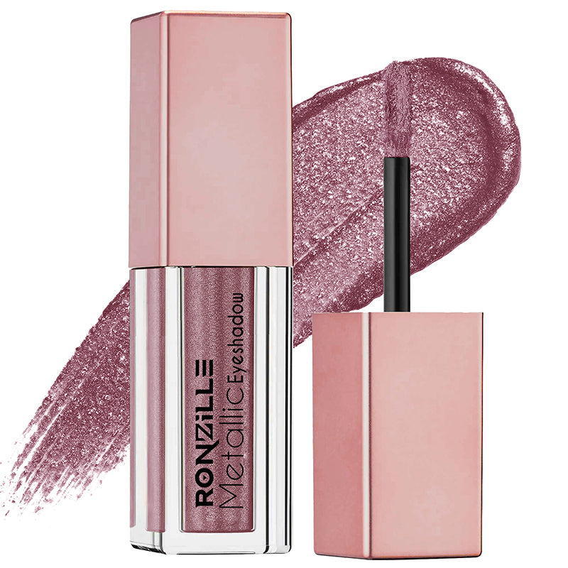 Ronzille Metallic Glitter Liquid Eye Shadow - Rose Gold