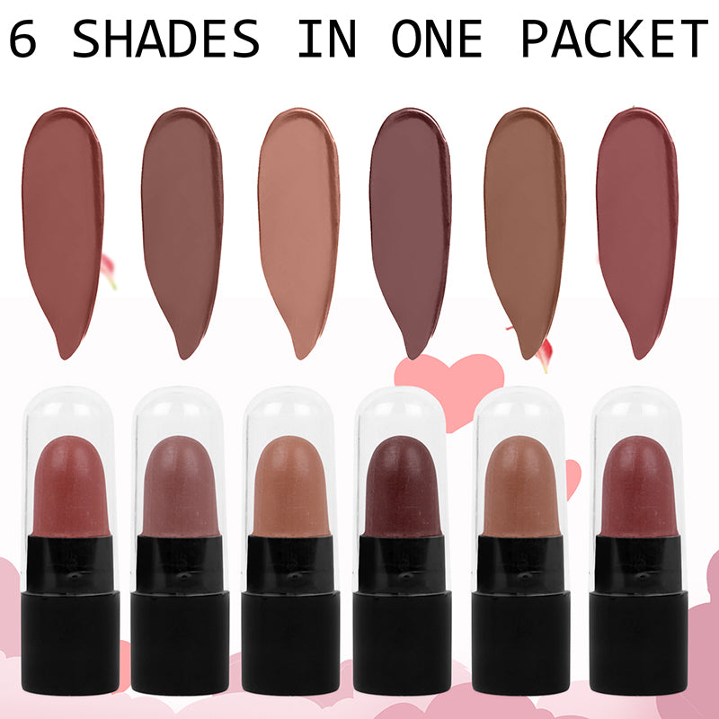Ronzille too glam to give a damn Bullet lipstick Set of 6 - Nude Edition