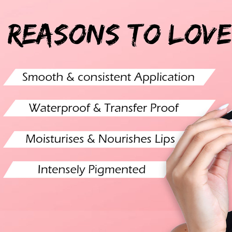 Ronzille Long Lasting Waterproof Non Transfer Mini Liquid Matte Lipstick Kit Set of 10