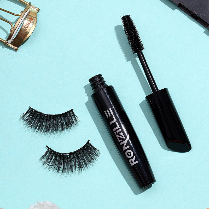 Ronzille Natural Lash waterproof & smudgeproof Black Mascara - Volumising & lengthening, 8 ml