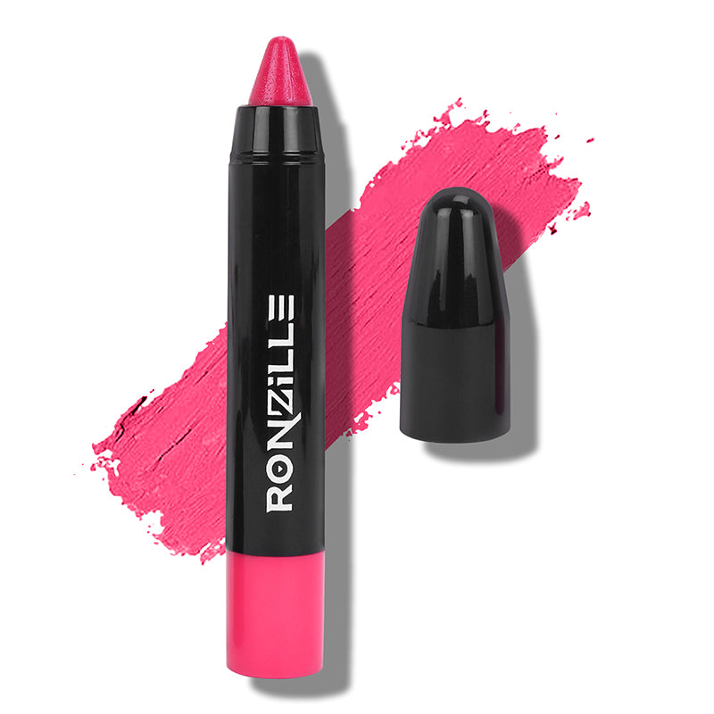Ronzille Long Stay Matte Lip Crayon - Strawberry