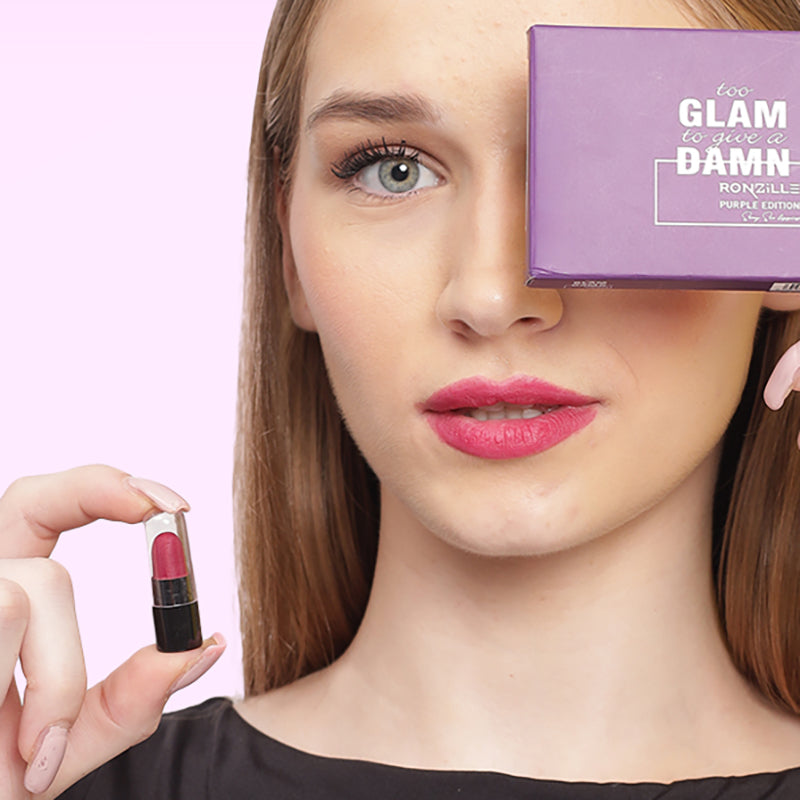 Ronzille too glam to give a damn Bullet lipstick Set of 6 - Purple Edition