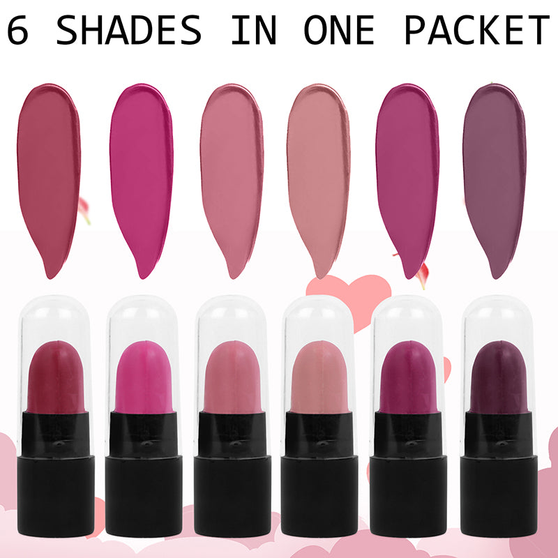 Ronzille too glam to give a damn Bullet lipstick Set of 6 - Purple Edition