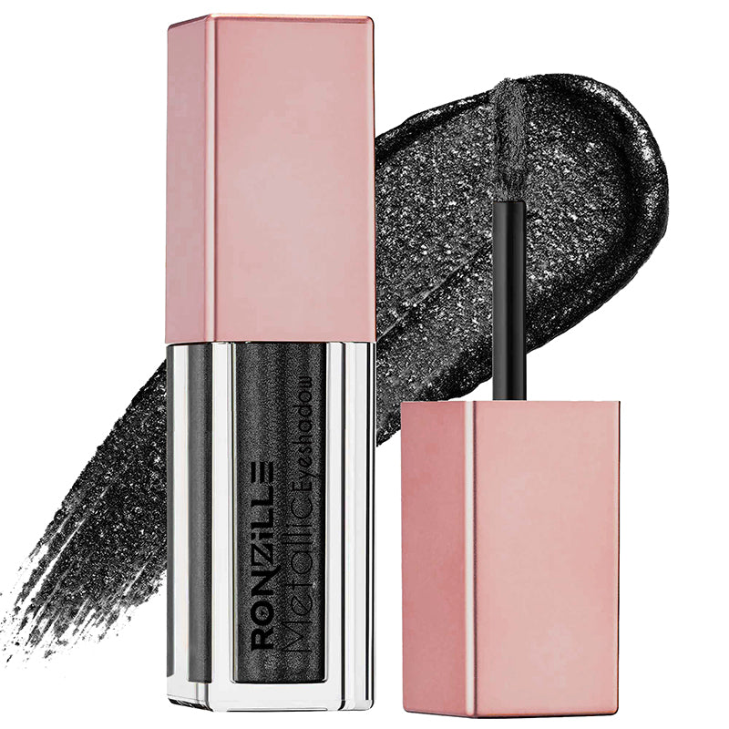 Ronzille Metallic Glitter Liquid Eye Shadow - Mollen Midnight