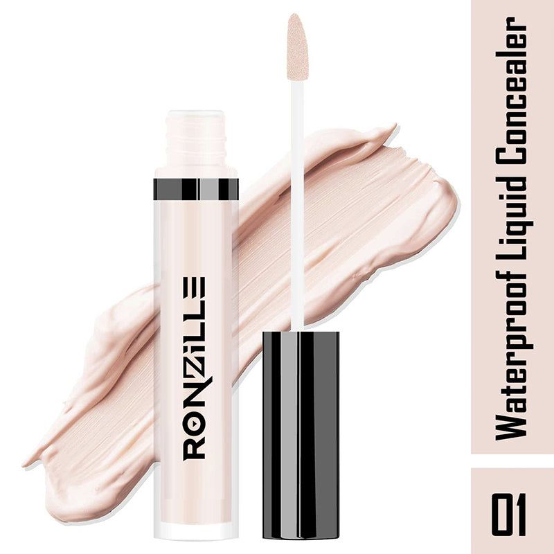Ronzille HD Finish Full Coverage Liquid Concealer (Sand Sable, 4 ml) 01