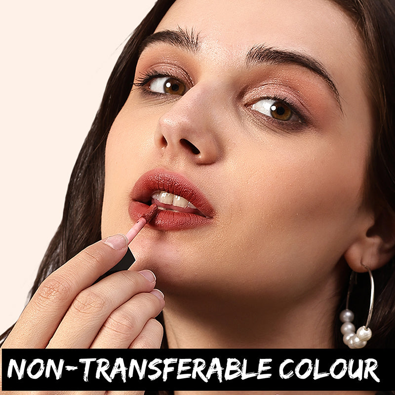 Ronzille Non-transfer Mini liquid lipstick set of 10 with slider box(15ml)