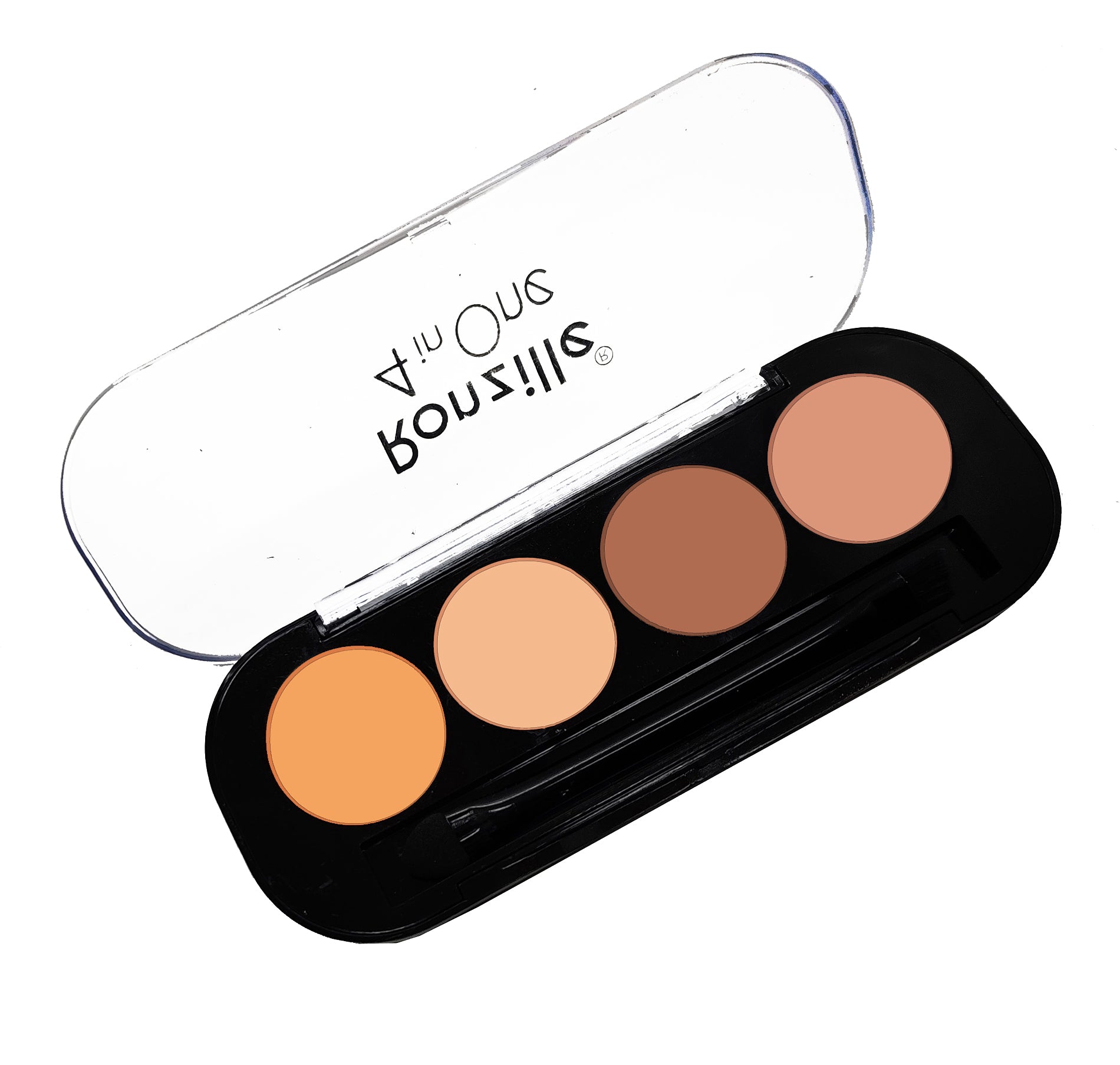 Ronzille 4 in One Professional Matte Finish Waterproof Contour Palette -A Concealer (multicolor, 16 g)