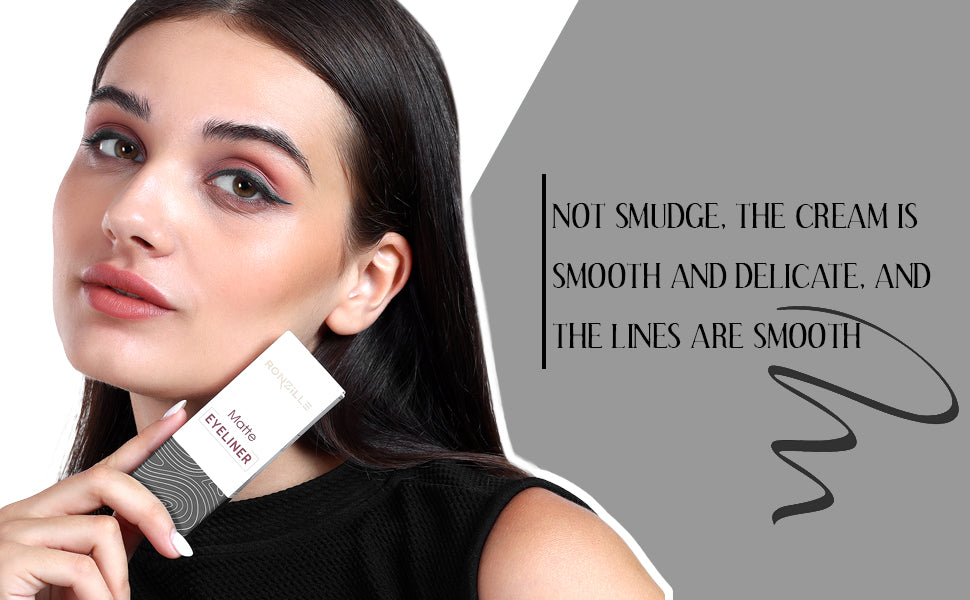 Ronzille Smudgeproof & Waterproof Liquid Matte Eyeliner (Black)
