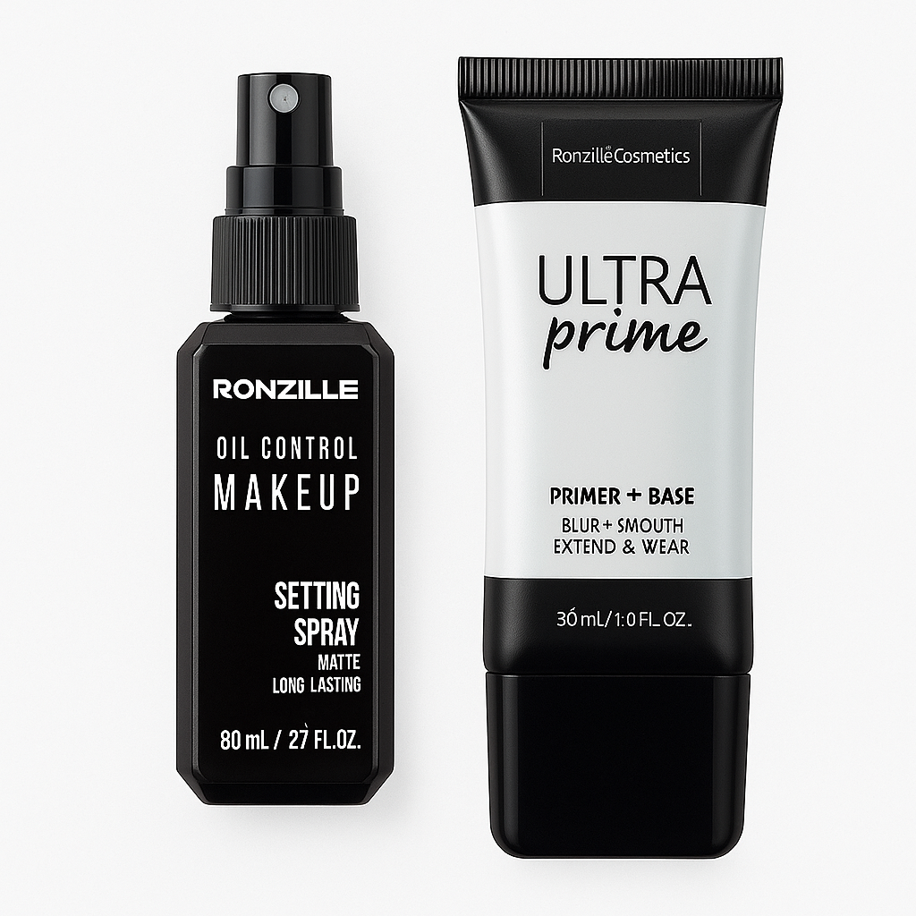 Ronzille Combo Oil Control Makeup Setting Spray (50ml) + Matte Finish Makeup Base Primer (20ml)