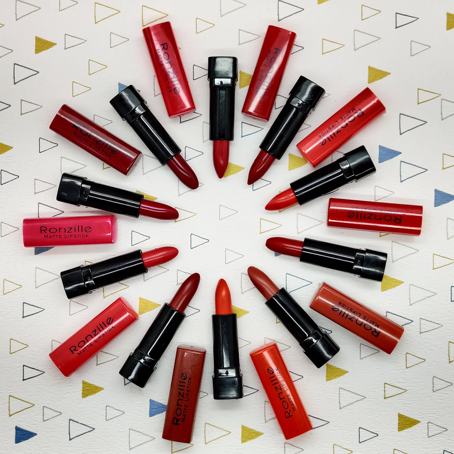 Ronzille Matte lipstick set of 10 pocket friendly (Multicolor, 24 g)