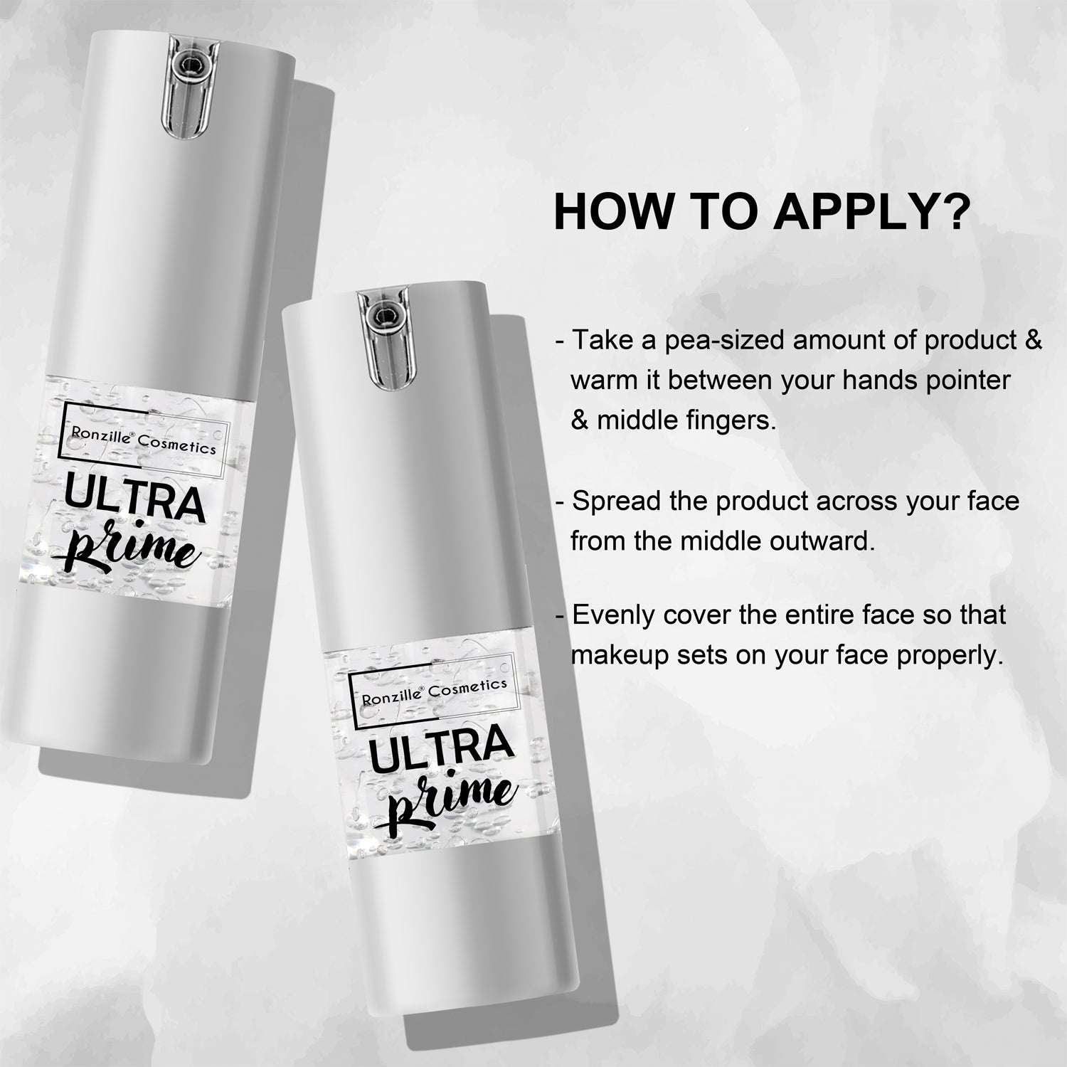 RONZILLE Ultra Prime Makeup Face primer Silicone Finish Primer - 25 ml (Transparent)