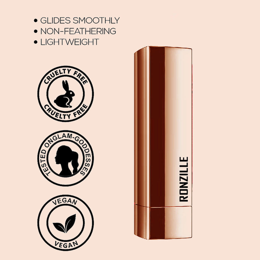 RONZILLE RC Natural Colored Long Stay Matte Lipstick -16 (Shade-16, 4.5 g)