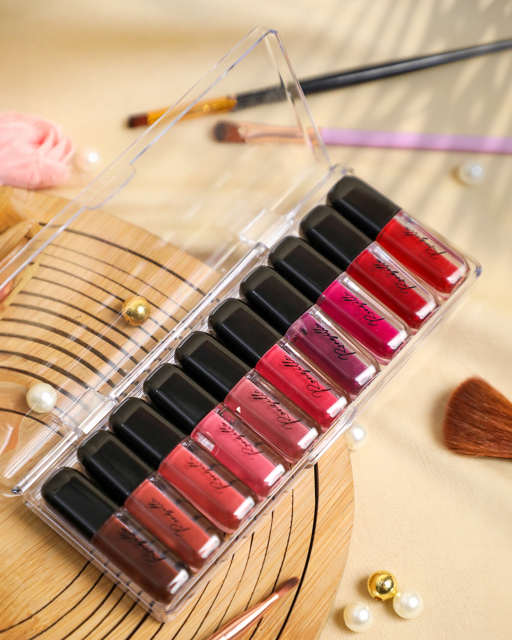 Ronzille Non Transfer Mini liquid Matte lipstick Set of 10