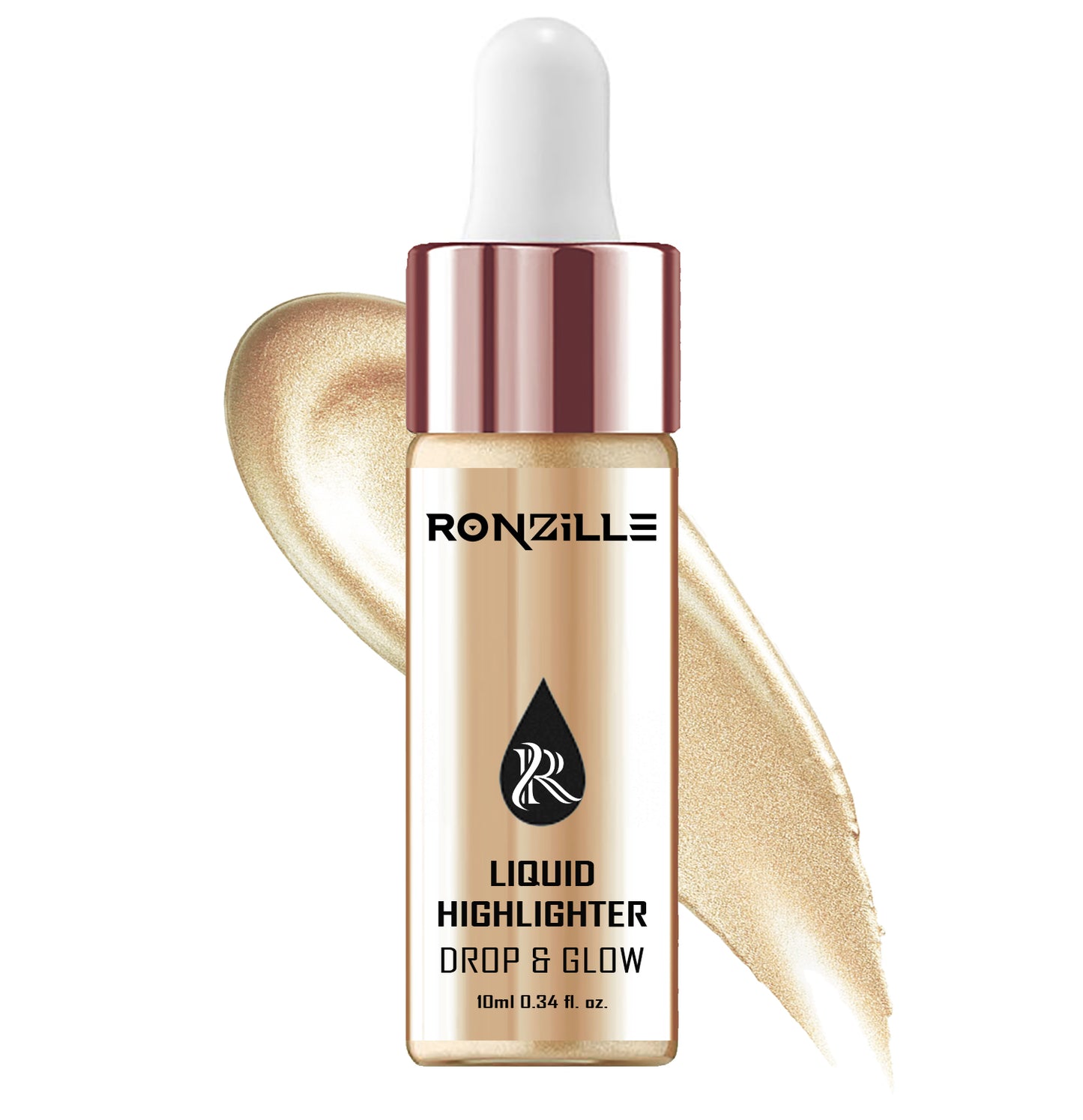 Ronzille Professional Smooth Shine illuminator Face Highlighter 3D glow 10ml