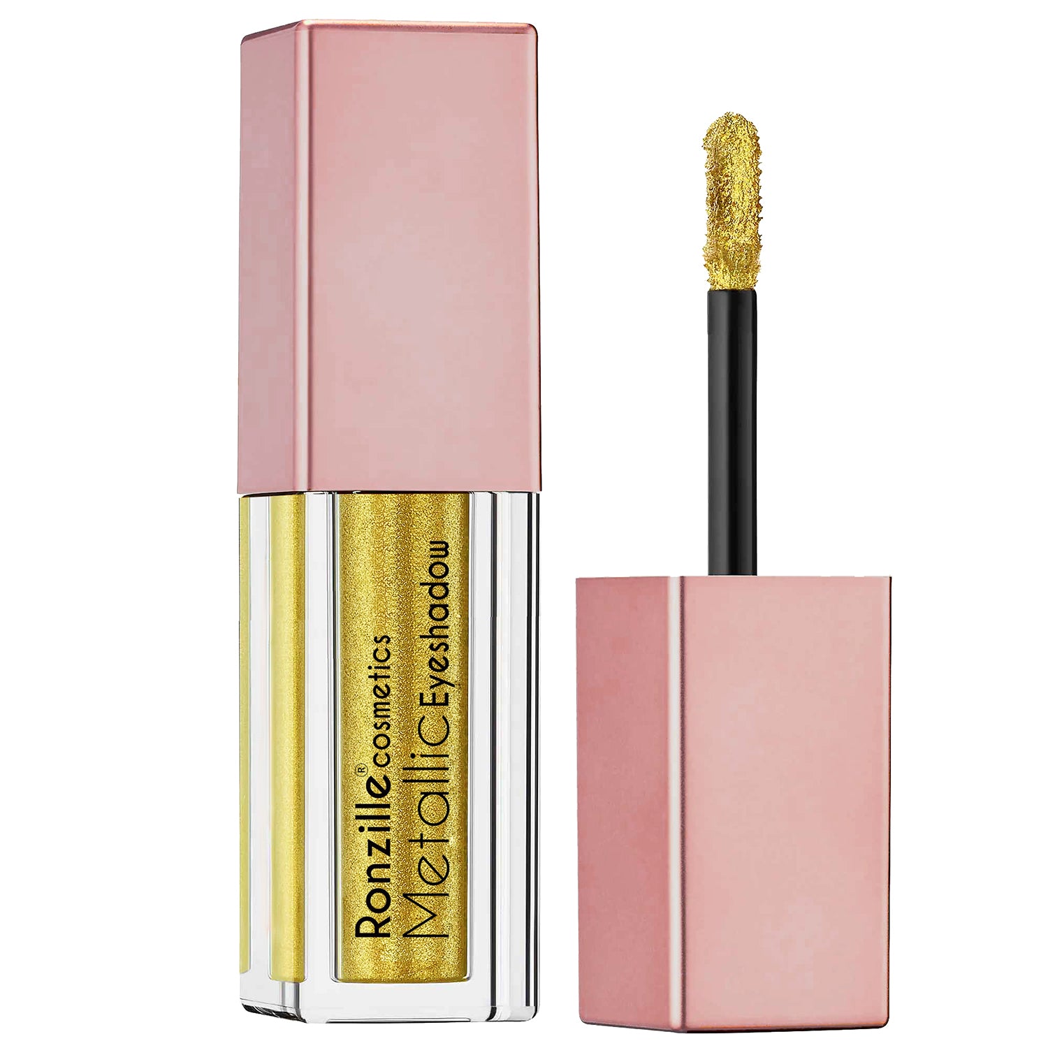 Ronzille Metallic Liquid Eye-Shadow  Non-Transfer Each 5ml -(Shade-01,Golden-Godess)