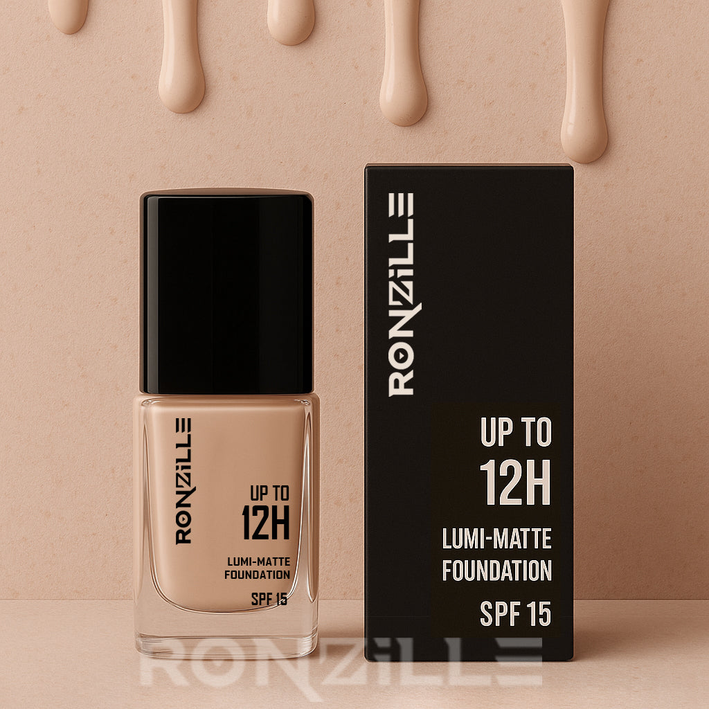 Ronzille Super Stay Lumi Matte Liquid Foundation-(15ml,Shade-02)