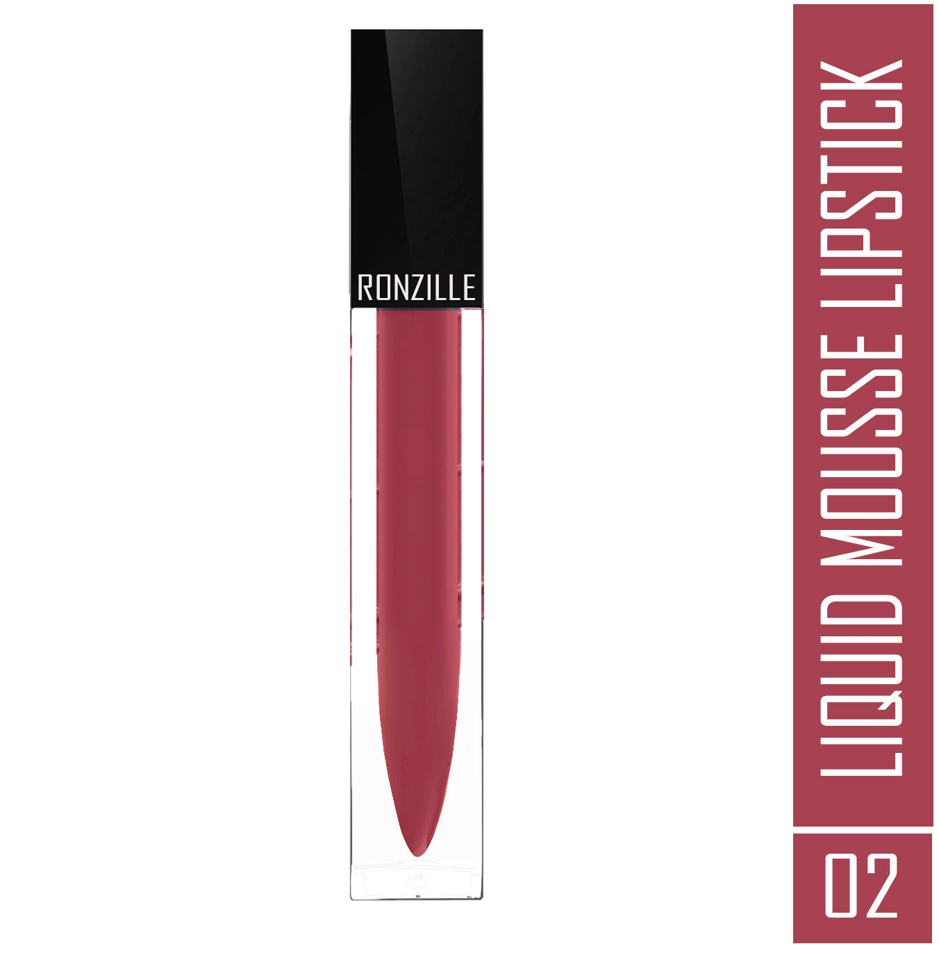 Ronzille Liquid Mousse Lipstick With Vitamin E and Jojoba Oil ( Shade-02,5ml )