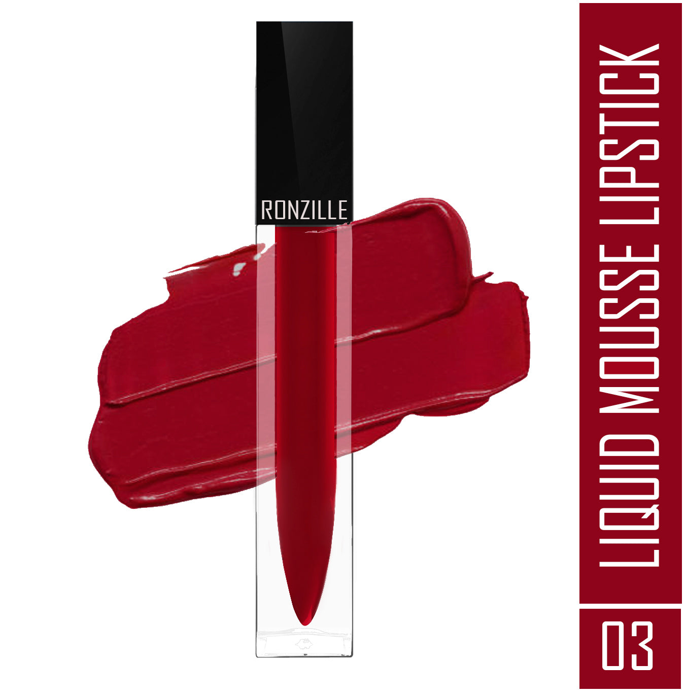 Ronzille Liquid Mousse Lipstick With Vitamin E and Jojoba Oil ( Shade-03,5ml )