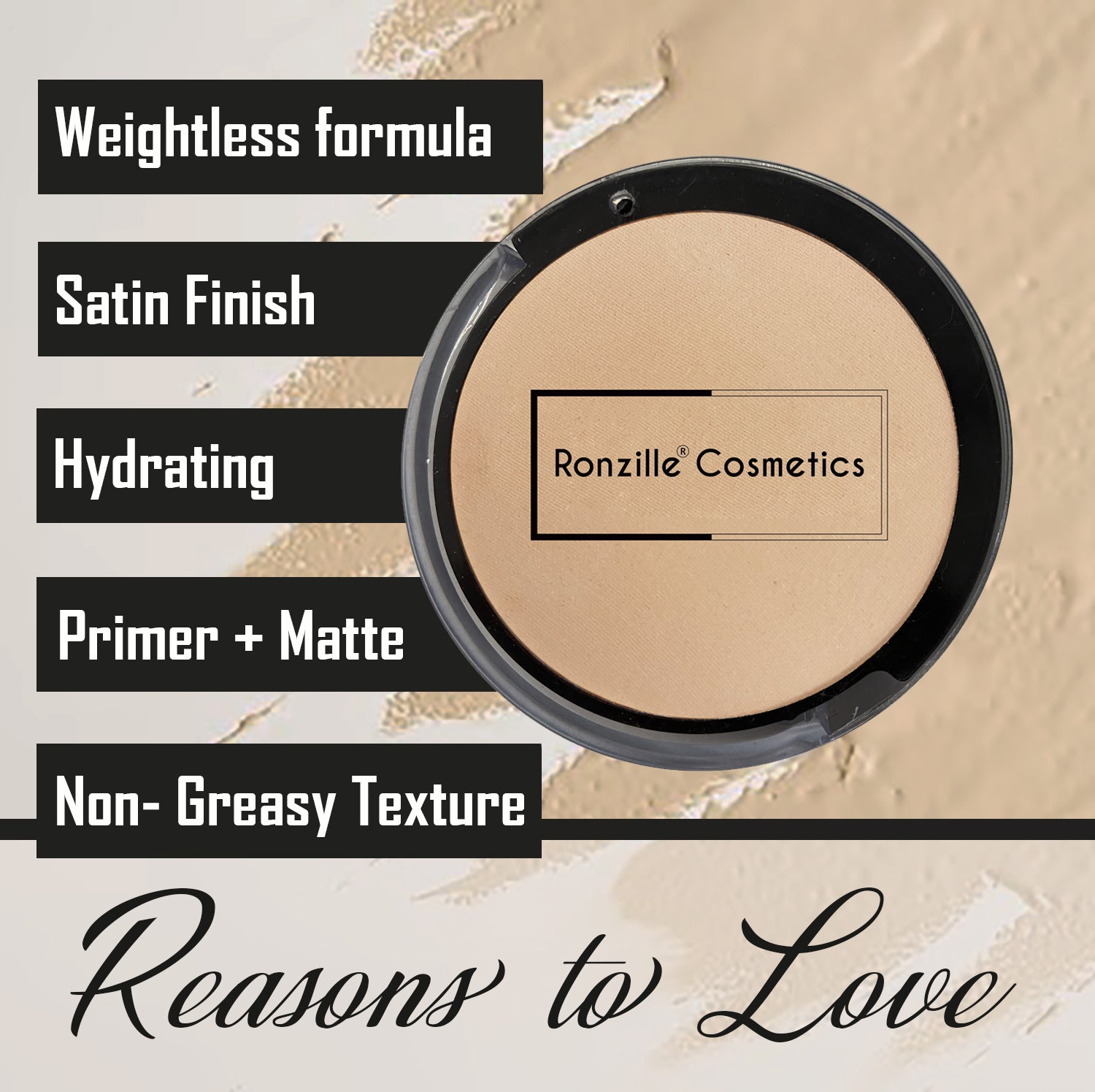 RONZILLE Weigh-less Primer+ matte Fairness Compact 03