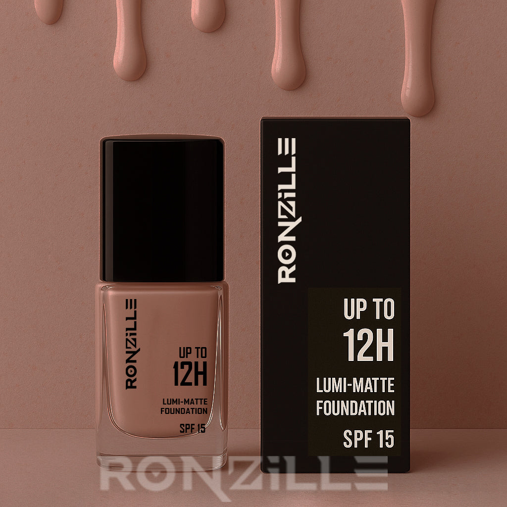 Ronzille Super Stay Lumi Matte Liquid Foundation-(15ml,Shade-04)