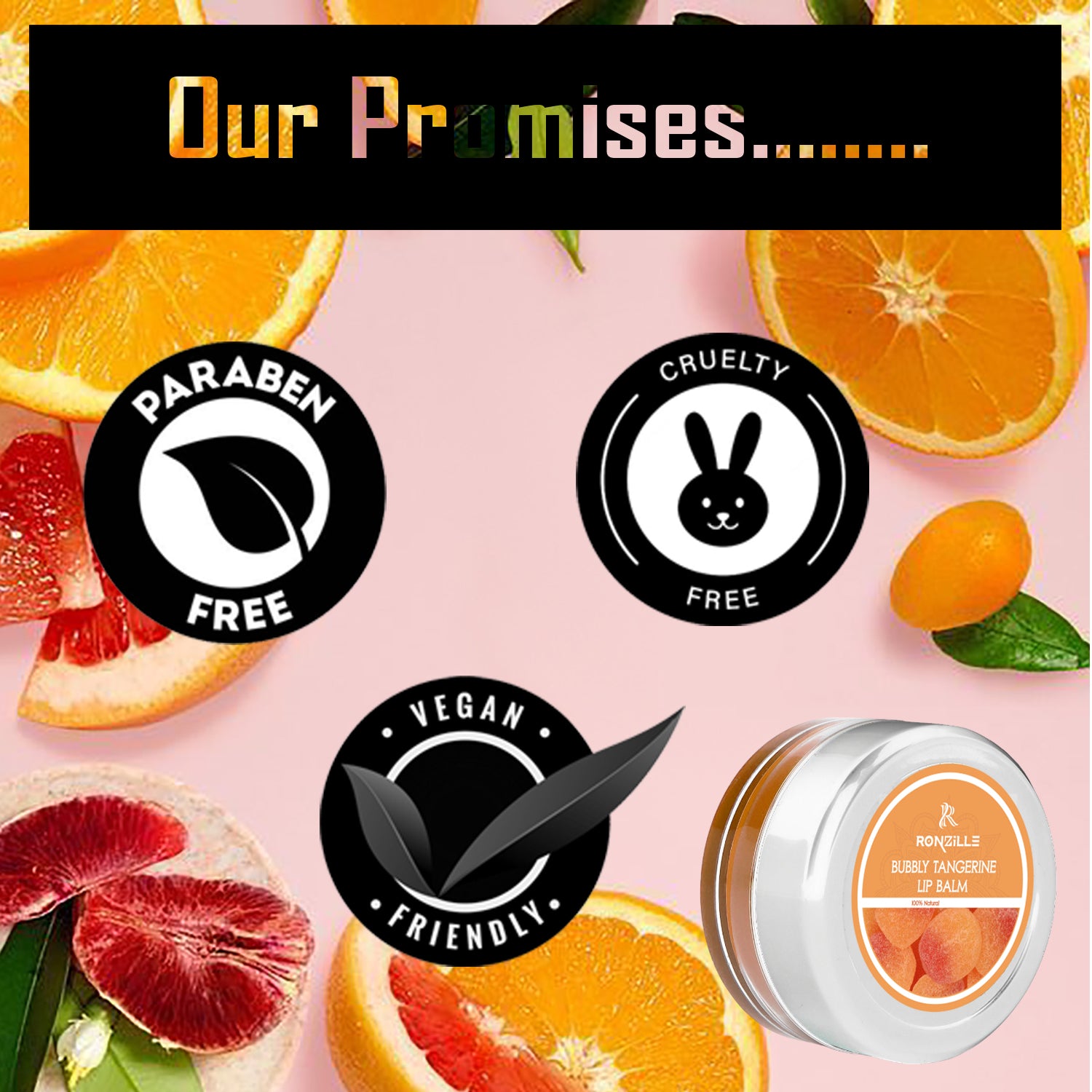 Ronzille Lip Balm Bubble Tangerine 8 gm