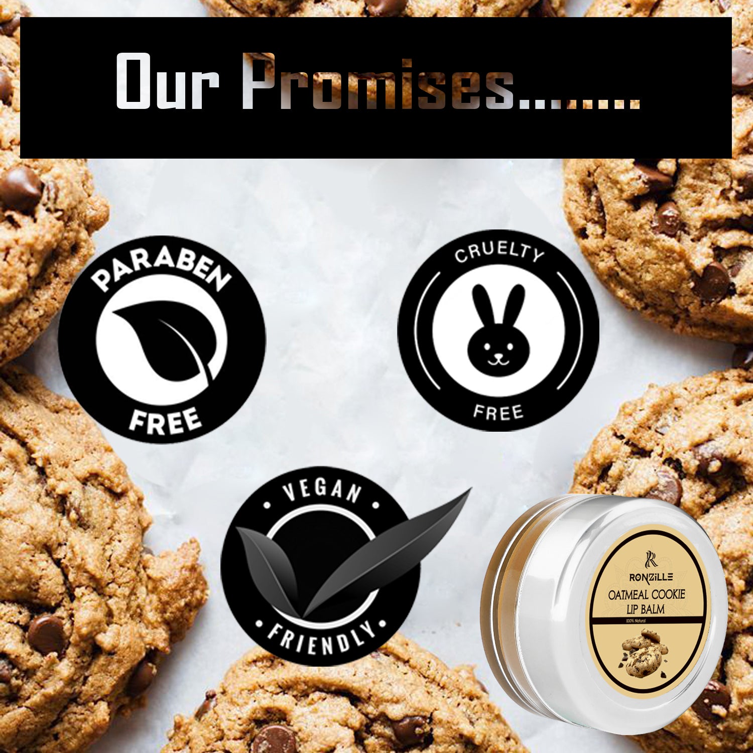 Ronzille Lip Balm  Oatmeal Cookie 8 gm