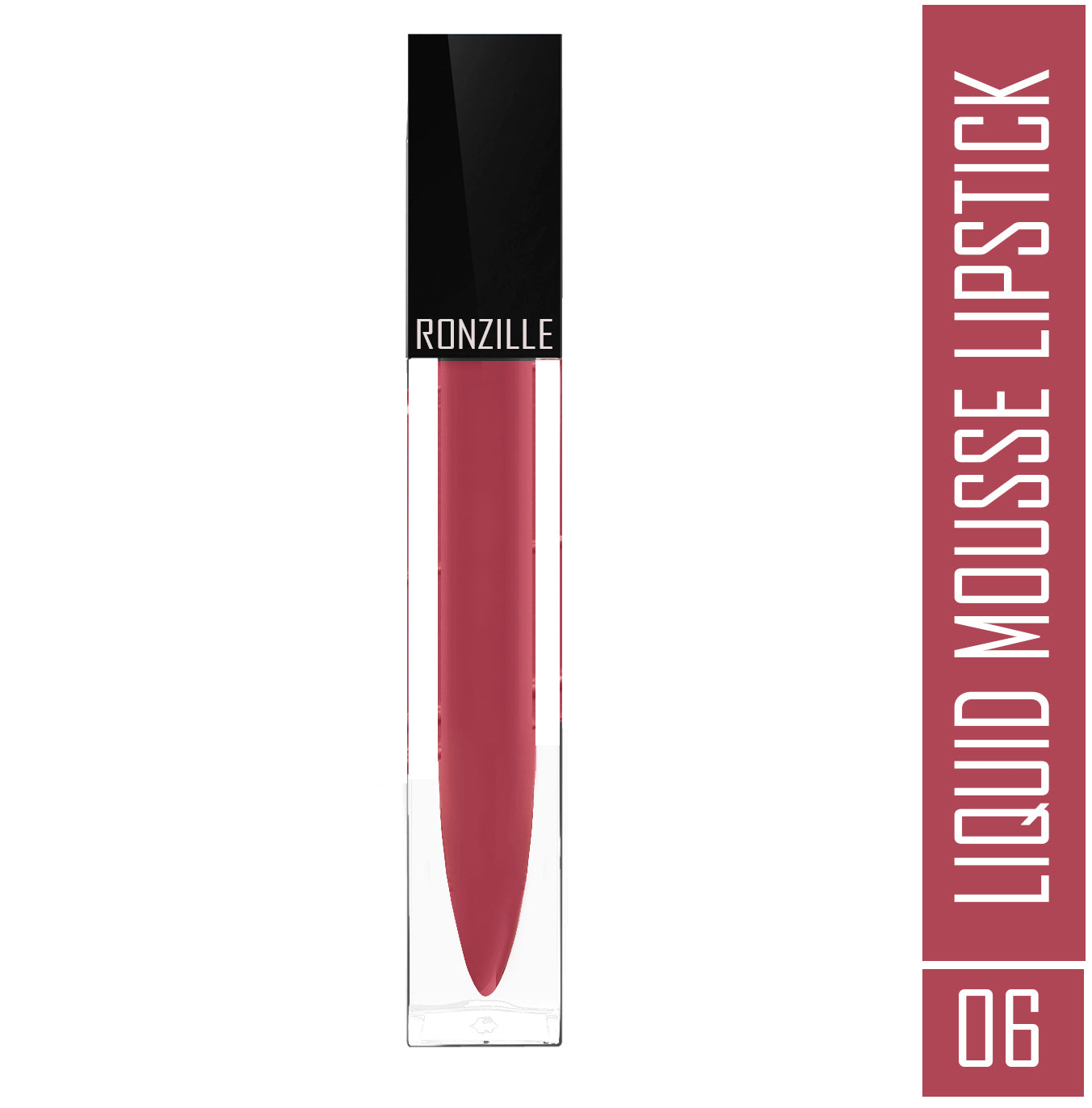 Ronzille Liquid Mousse Lipstick With Vitamin E and Jojoba Oil ( Shade-06,5ml )