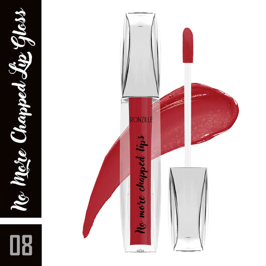 Ronzille No More Chapped Lips Gloss Moisturize Lip Fancy Colored Lip Gloss (Shade-08, 6ml)