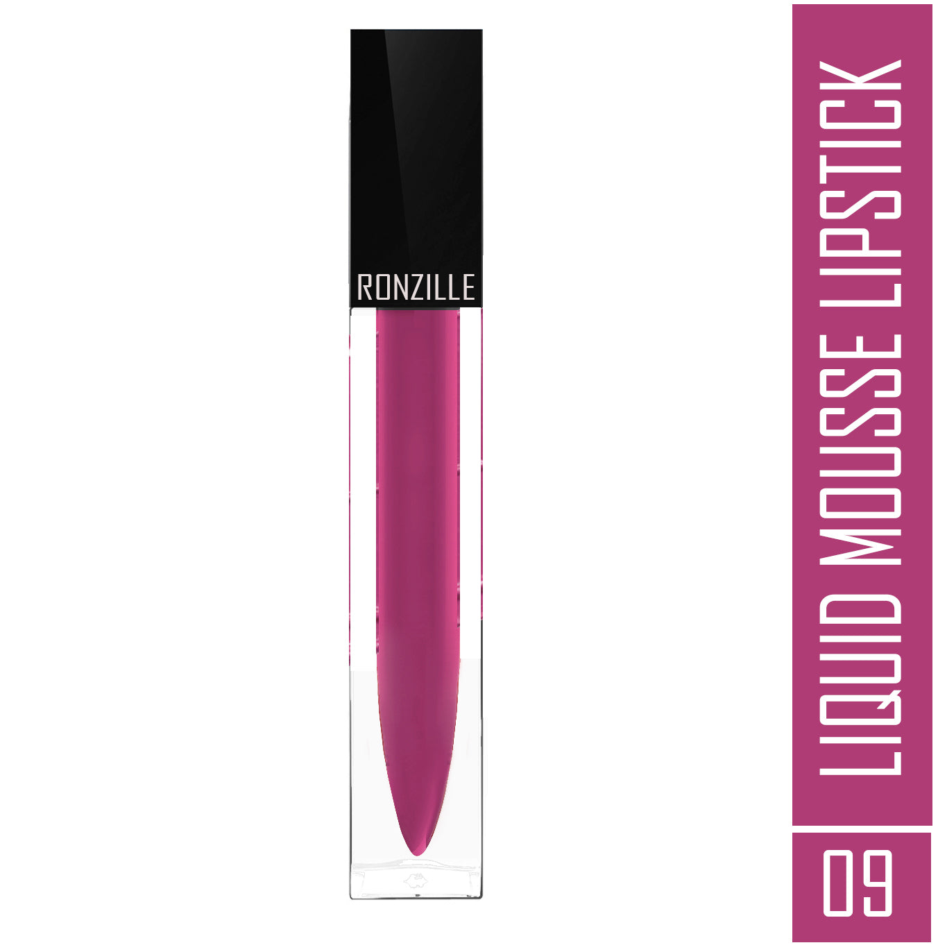 Ronzille Liquid Mousse Lipstick With Vitamin E and Jojoba Oil ( Shade-09,5ml )