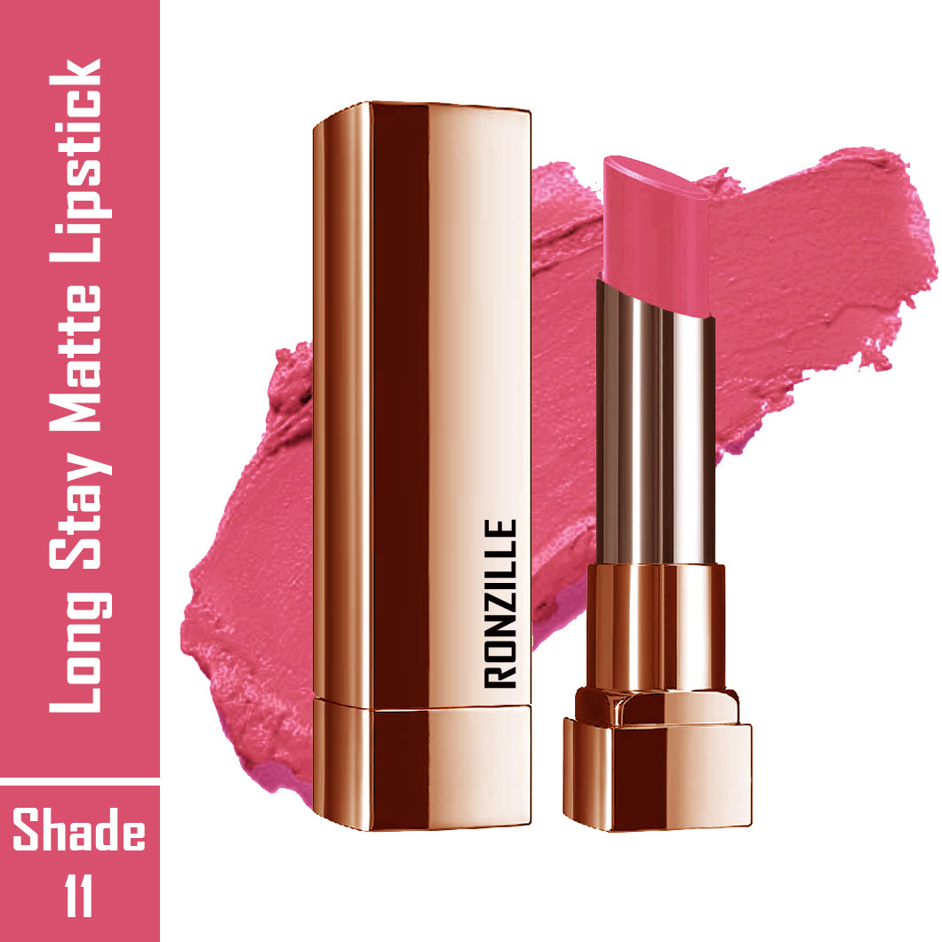 RONZILLE RC Natural Colored Long Stay Matte Lipstick -11  (Shade-11, 4.5 g)