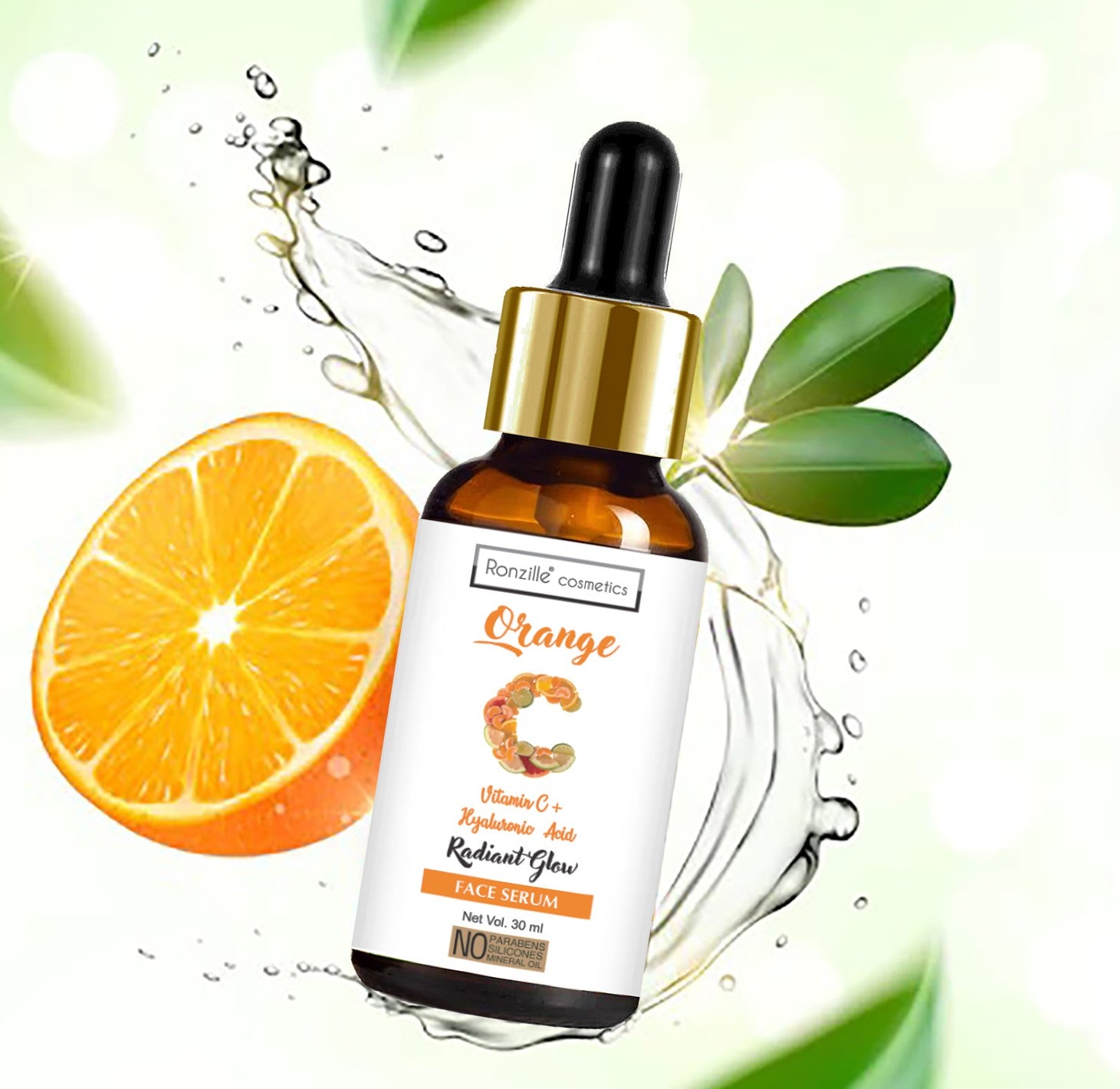 Ronzille  Vitamin-C & Hyalunauric for Acne Scars, Skin Brightening Face Serum-(30 ml)