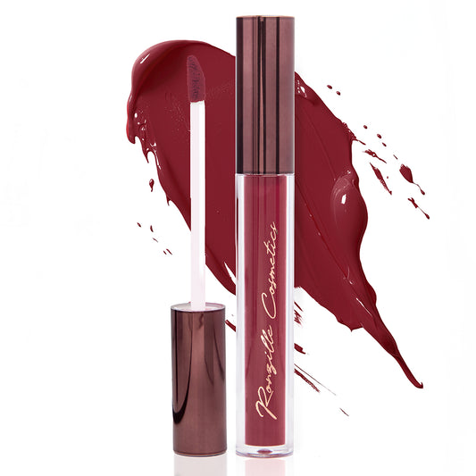 Ronzille Matte Liquid Lipstick Long Sleek Non Transfer, Waterproof, Kiss Proof Long Lasting Upto 12 + Hours For Women 4 ml (WINE)