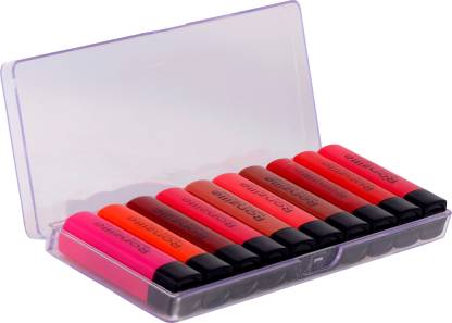 Ronzille Matte lipstick set of 10 pocket friendly  (Multicolor, 24 g)