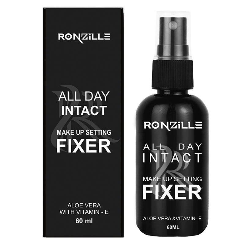 Ronzille All Day intact makeup Setting Fixer with Aloe Vera and Vitamin E-60ml