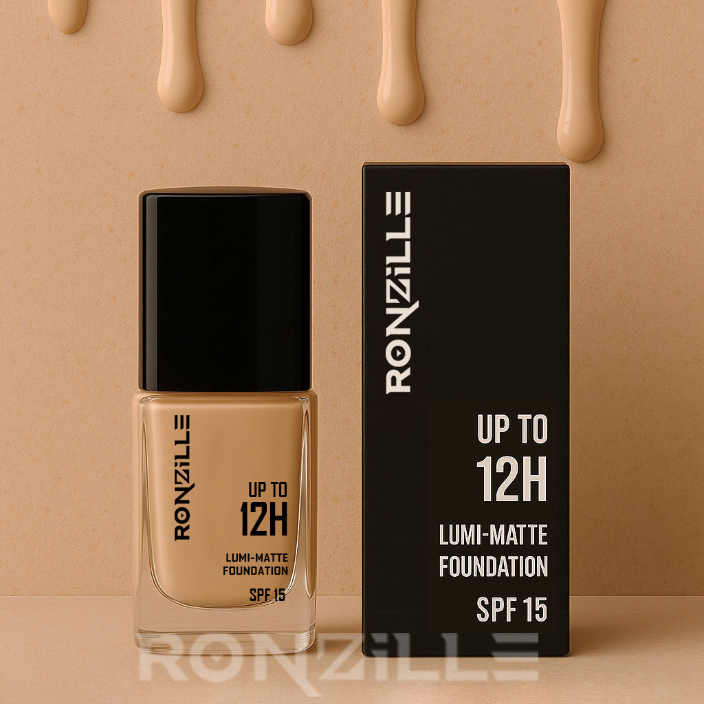 Ronzille Super Stay Lumi Matte Liquid Foundation-(15ml,Shade-03)