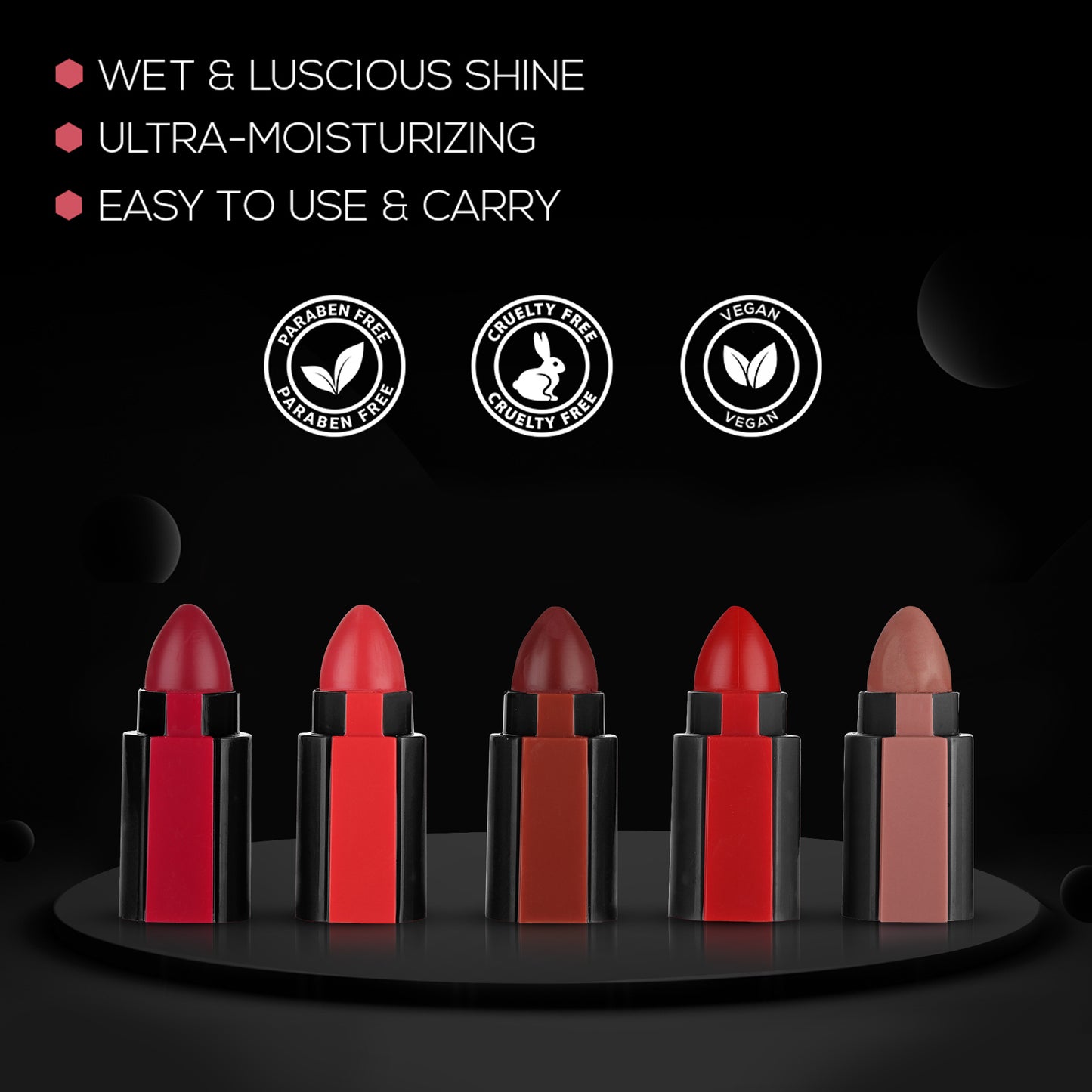 Ronzille Fantastic 5 Step Lipstick 5 in 1 Lipstick Shade -B (Shade _B, 10 g)