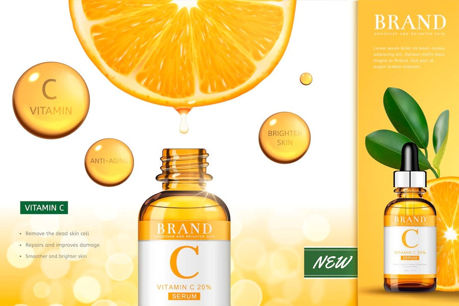 Ronzille  Vitamin-C & Hyalunauric for Acne Scars, Skin Brightening Face Serum-(30 ml)