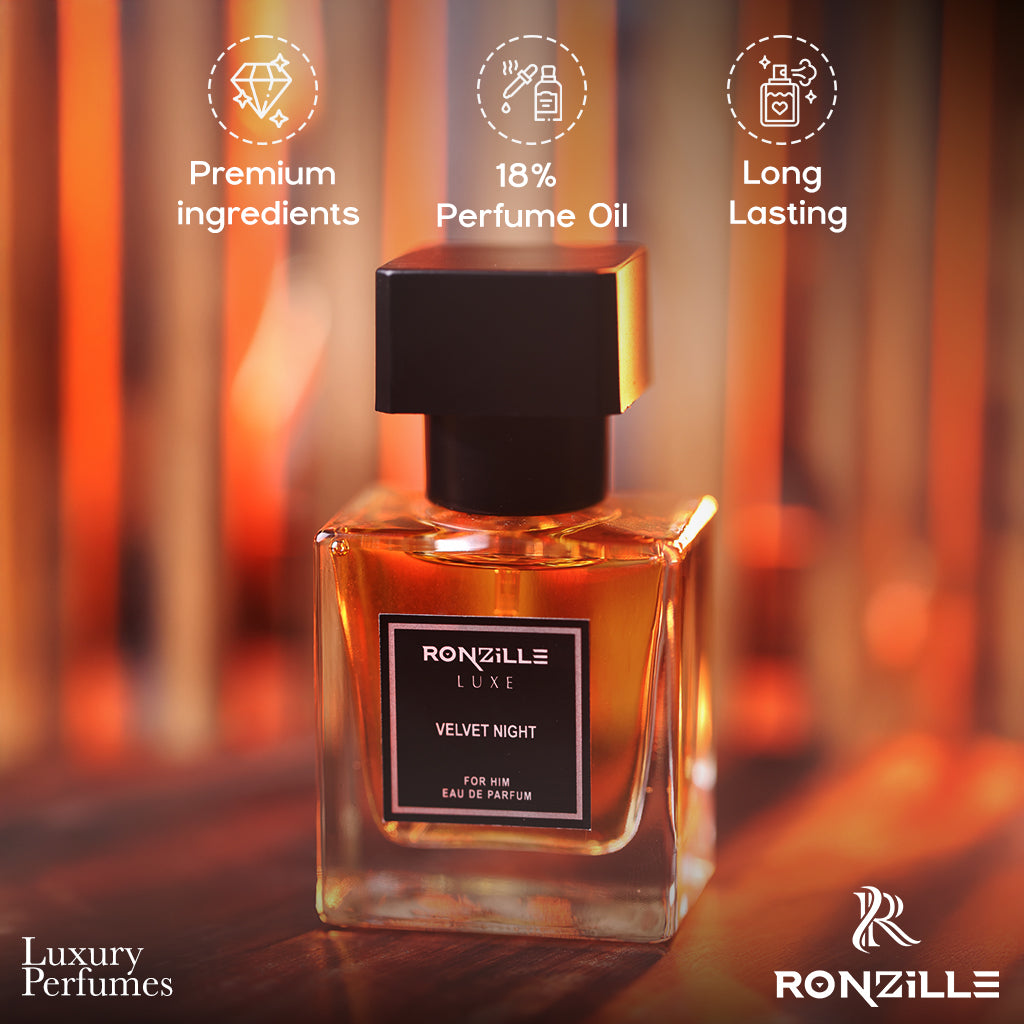 Ronzille Men Velvet Night Eau De Perfume - 30ml