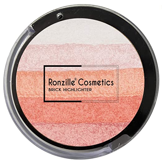 Ronzille Baked Radiant Pigmented Shimmer Brick Highlighter Shade-02