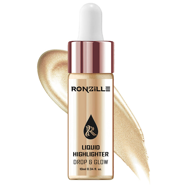 Ronzille Smooth shine liquid Illuminator Face Highlighter 3D Glow-Golden