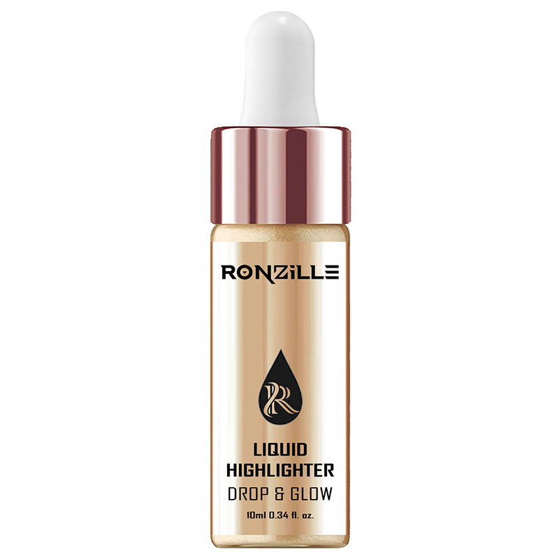 Ronzille Smooth shine liquid Illuminator Face Highlighter 3D Glow-Golden