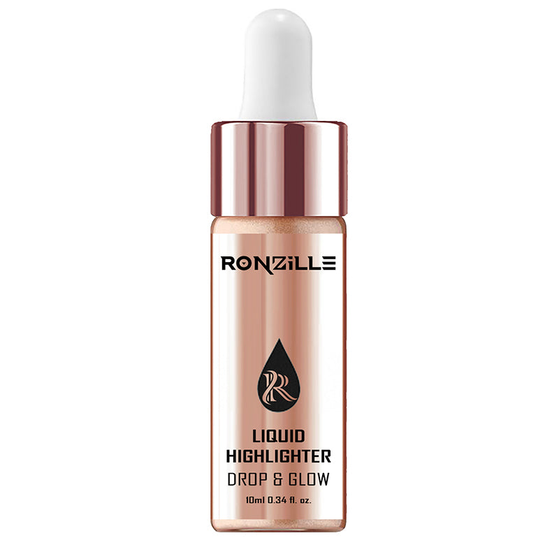 Ronzille Smooth shine liquid Illuminator Face Highlighter 3D Glow-Rose Gold