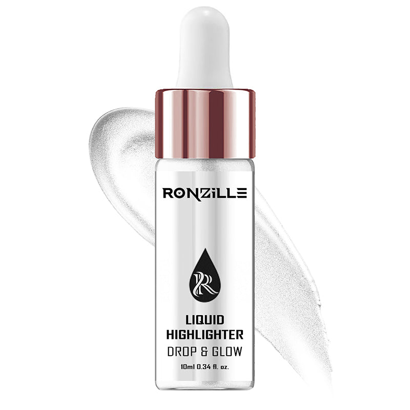 Ronzille Smooth shine liquid Illuminator Face Highlighter 3D Glow-Silver