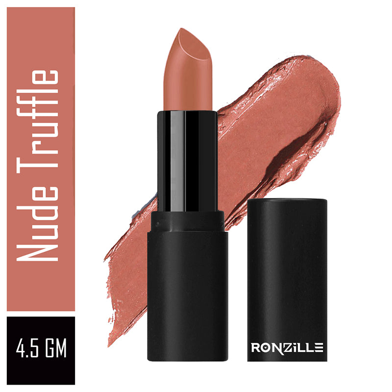 Ronzille One touch up HD Matte Lipstick -03(Nude Truffle)