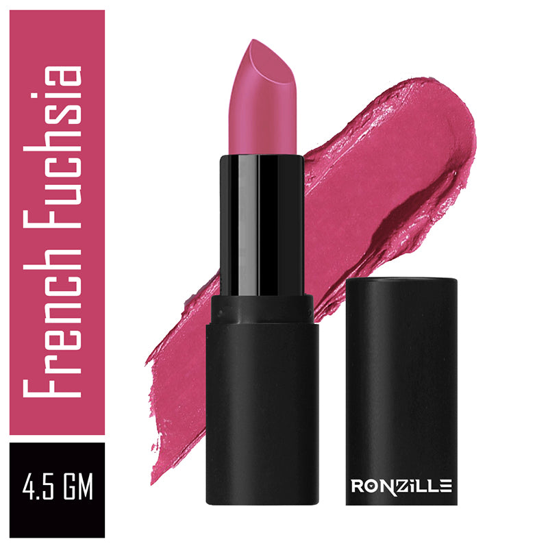 Ronzille One touch up HD Matte Lipstick -05(French Fuchsia)