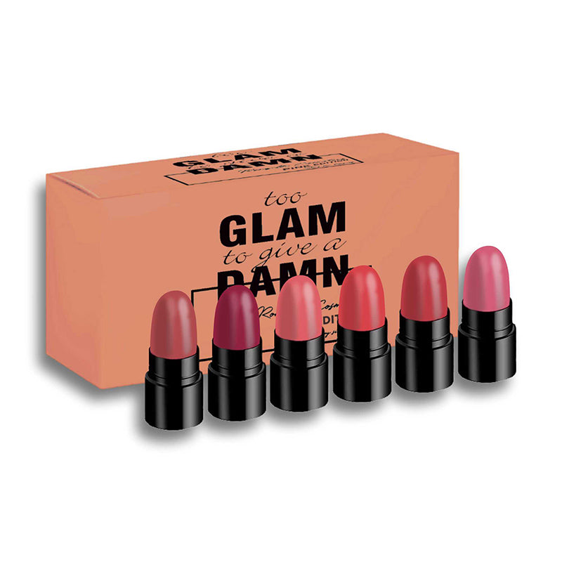 Ronzille too glam to give a damn Bullet lipstick Set of 6 - Pink Edition