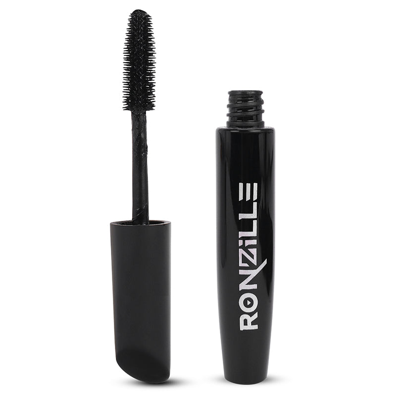 Ronzille Natural Lash waterproof & smudgeproof Black Mascara - Volumising & lengthening,  8 ml
